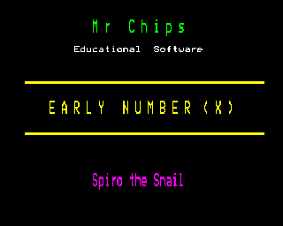 Early Numbers - Spiro the Snail